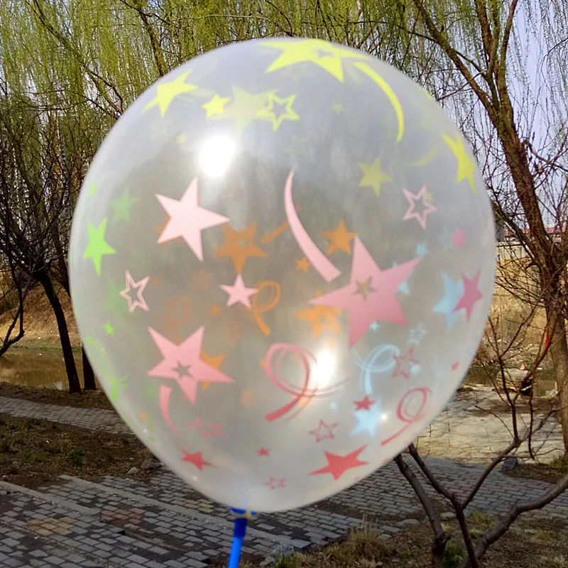12 дюймов 2 8 г прозрачная печатная модель 10 шт. 30 50 60 100p круглые латексные шары