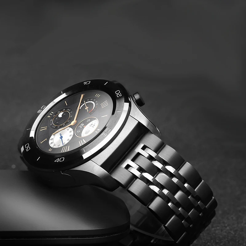 20 мм 22 ремешок для часов Huawei watch 2/2 pro из нержавеющей стали сменный Смарт часы