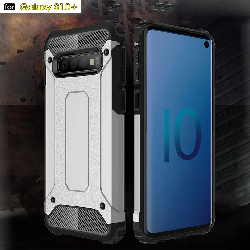 Чехол для Samsung Galaxy S10 Plus / S10Plus + Силиконовый противоударный тонкий жесткий прочный