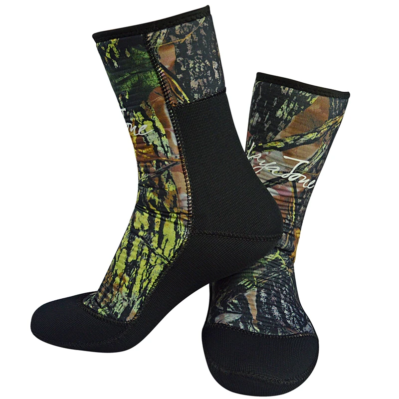 Lyatone Wetsuit Socks 7mm Neoprene Diving Socks Camouflage Fishing