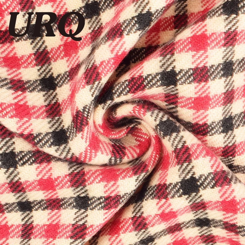 Бренд URQ дизайнерская мужская классическая кашемировая шаль Зимний теплый длинный полосатый шарф с бахромой A3A17737