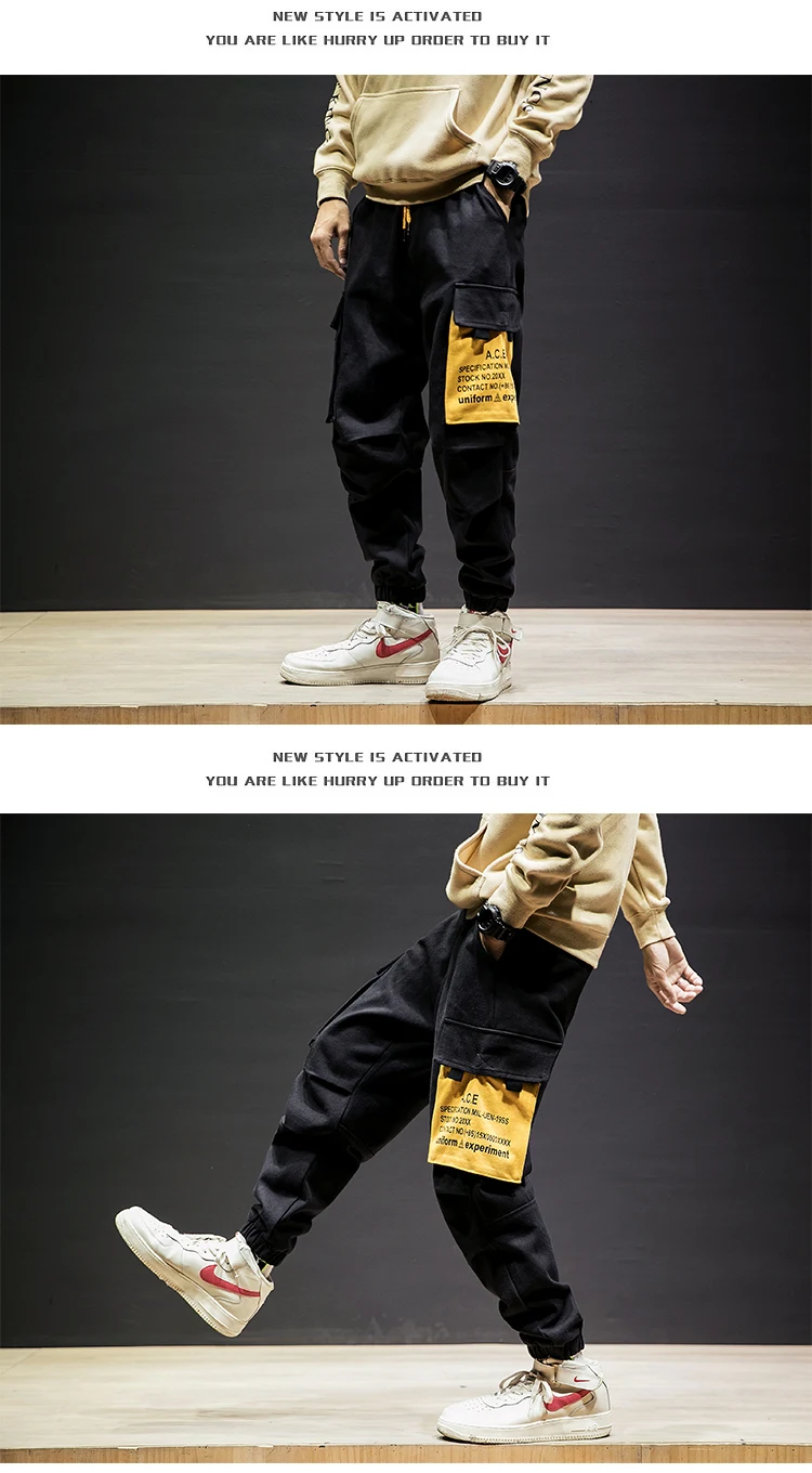 Прямая доставка для мужчин брюки карго Свободные стиль дамские шаровары хип хоп Уличная Джоггеры для девочек M-5XL AXP223