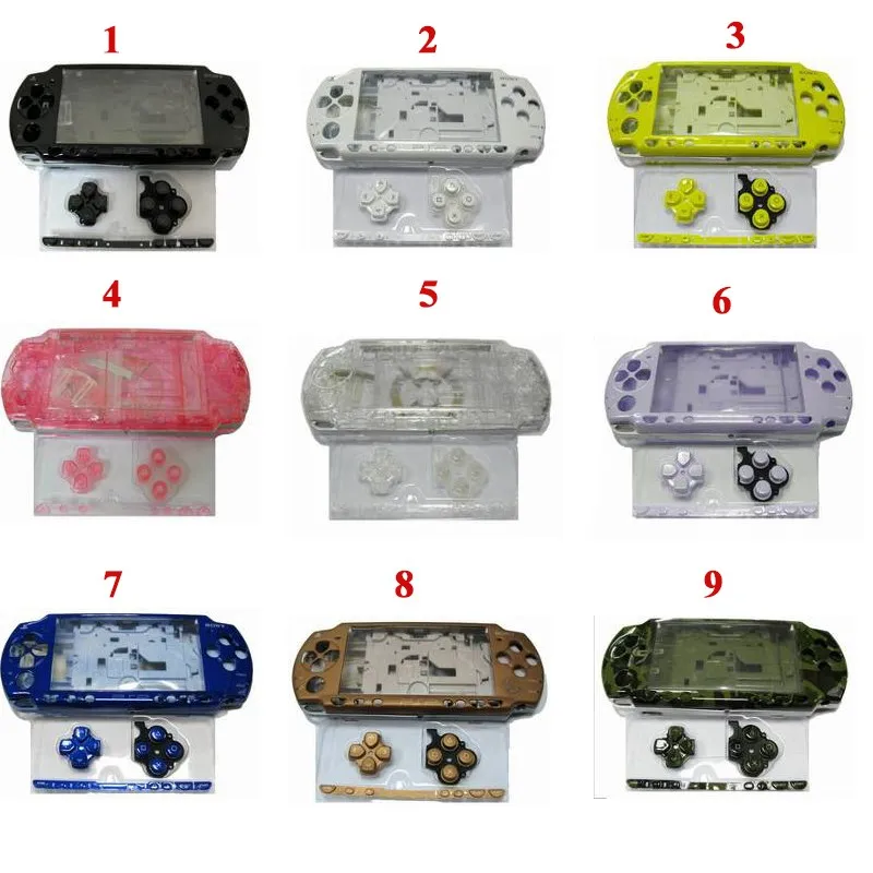 High-Quality-17-Colors-Avaiable-For-PSP-2000-PSP2000-Full-Housing-Shell-Cover-Case-Replacement-Buttons