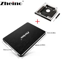 Zheino 2,5 SATA3 SSD 9,5 мм Caddy 120 GB 240 GB 360 GB 480 GB 128 GB 256 GB 512 GB SATA3 ssd 2nd кассета с рамкой адаптер CD/DVD-ROM оптический