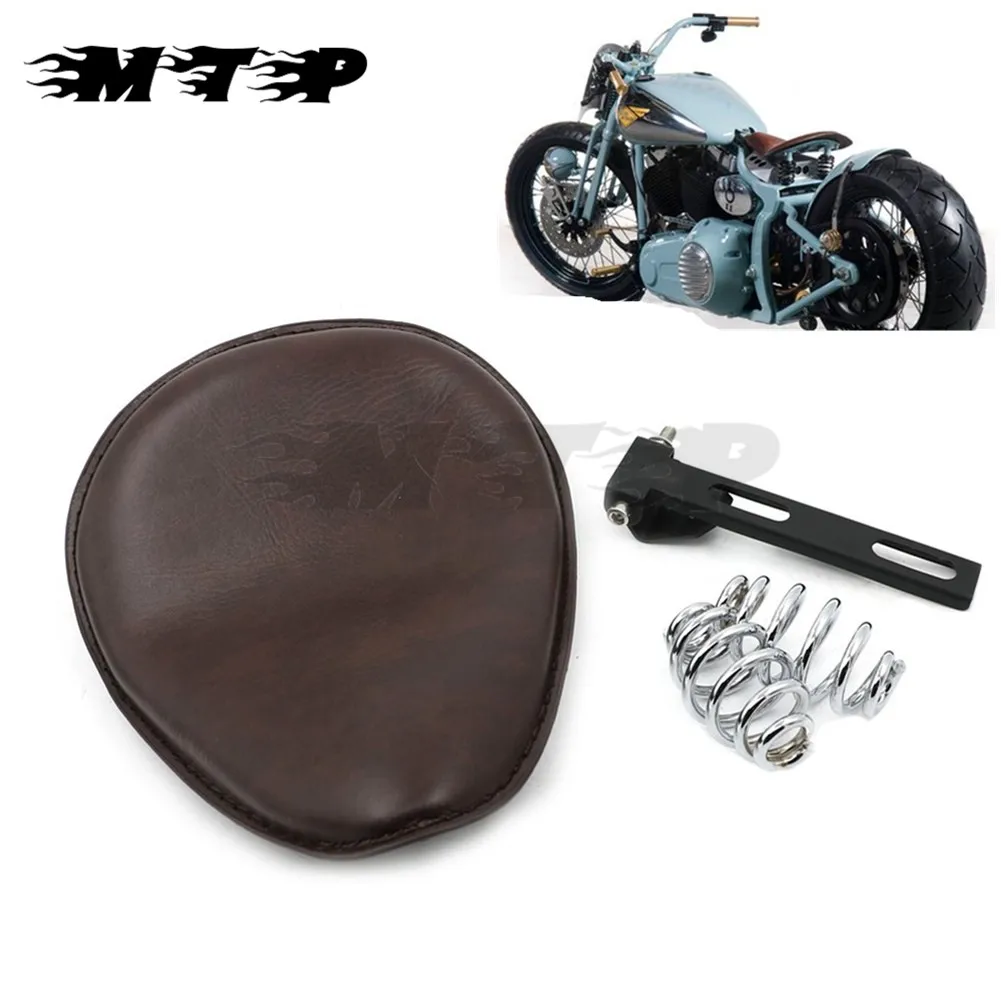 3" Solo Spring Driver Seat Pad Saddle Seat Mount Bracket For Harley