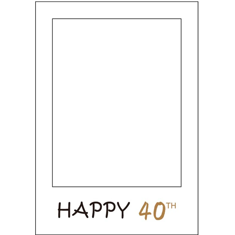 1 шт. Happy 16th 21st 25th 30th 40th 50th День рождения Юбилей бумага фото стенд реквизит рамка для селфи(белый