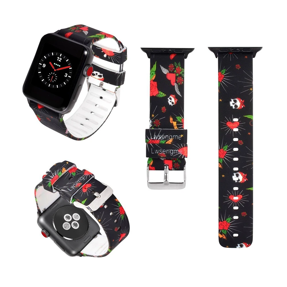 

Silicone Watchband Loop For Apple Watch 42mm/38mm Iwatch Series 4/3/2/1 Bracelet Wristband Sports Strap Band Link Accessory