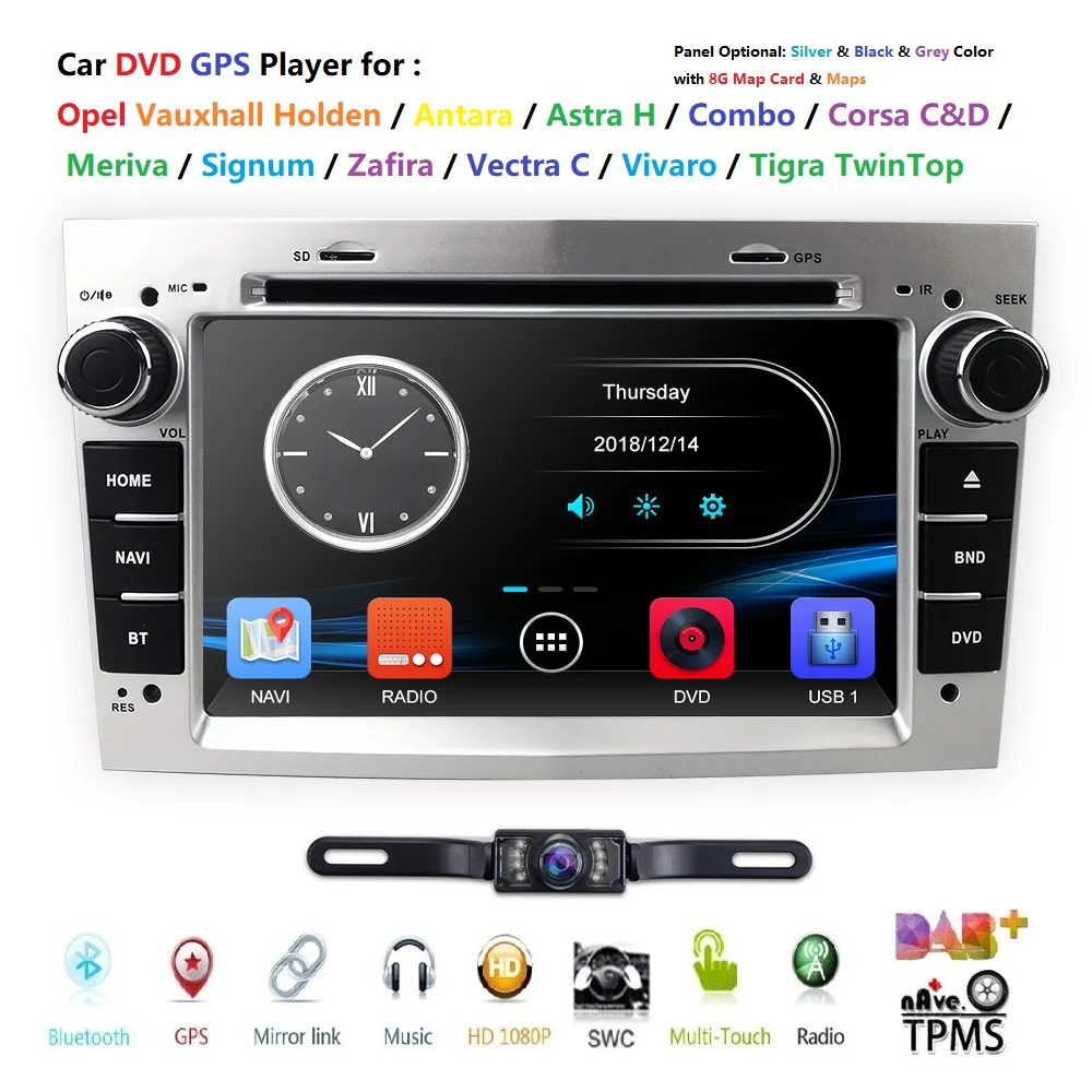 Sale HIZPO Car Multimedia Player GPS 2 Din DVD Automotivo For OPEL//ZafirASTRAa/Combo/Corsa/Antara/Vivaro Radio FM Bluetooth DAB+ 3