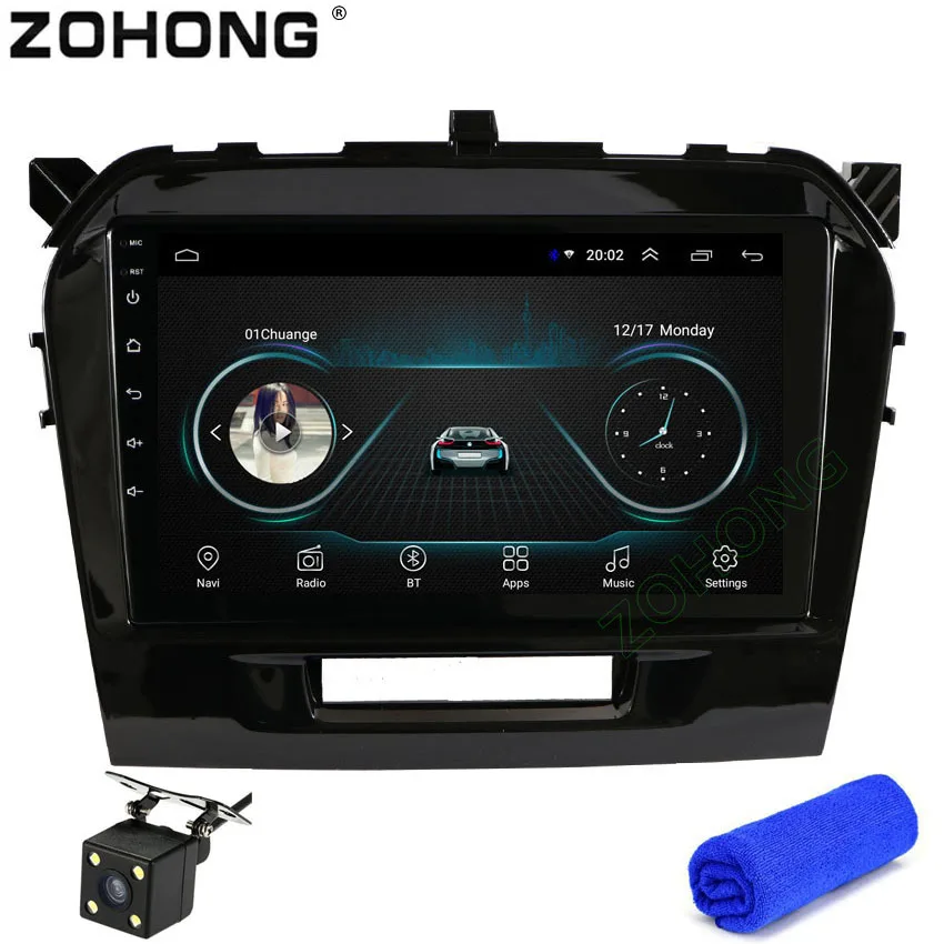 Flash Deal 2.5D 9 inch Android 9.0 Car DVD Multimedia Player For Suzuki Vitara 2015 2016 2017 2018 2019 GPS Navigation radio BT WIFI MAP 0