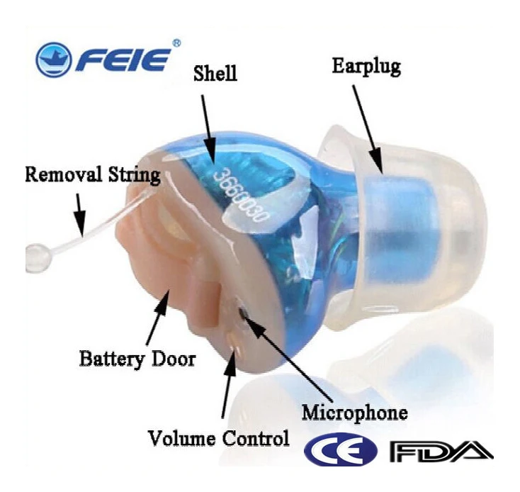 Hearing Aid Portable Small Mini In The Ear Invisible Best Sound Amplifier Adjustable Tone Digital Hearing Aids Care S-11A