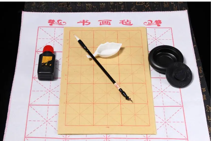 Jogo de Escova para a Sala Sala de Aula das Crianças Primária de Quatro Tesouros de Tinta e de Tinta Tinta de Pedra de Aula das Crianças da Escola de Pedra