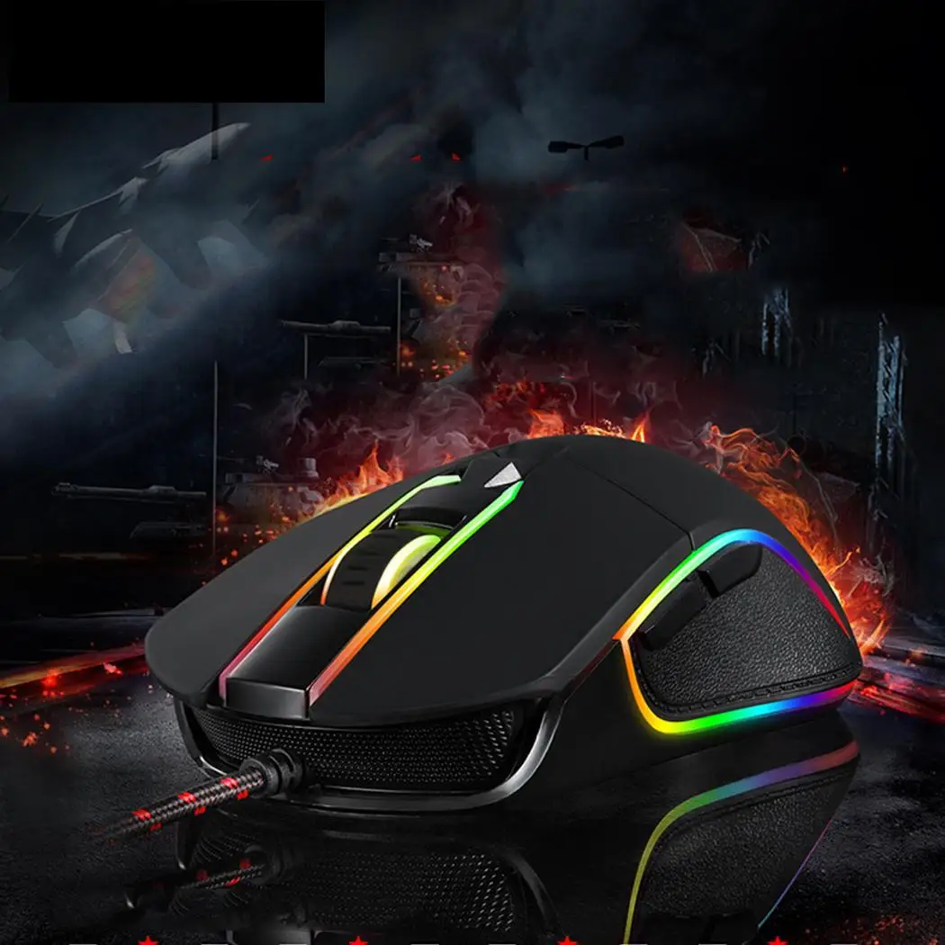 MOTOSPEED 3500 точек/дюйм Проводная игровая мышь USB 6 кнопок оптическая светодиодная