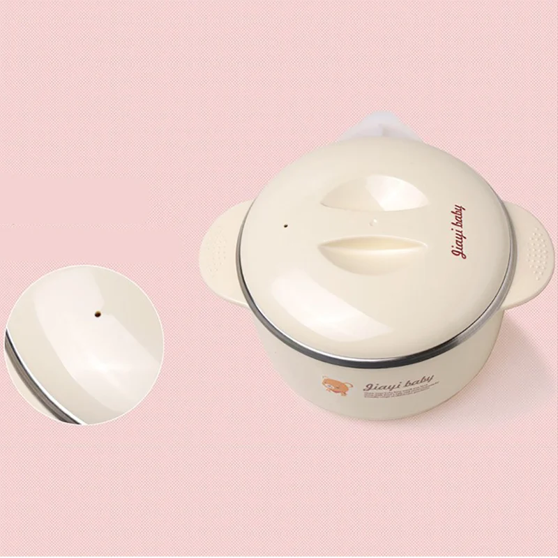 Baby Bowl Kids Plate Stainless Steel Kids Tableware Spoon Suction Cup Bowl For Baby Cartoon Bear Feeding Feeding Bowl Keep Warm Baby Bowl Kids Plate Stainless Steel Kids Tableware Spoon Suction Cup Bowl For Baby Cartoon Bear Feeding Feeding Bowl Keep Warm