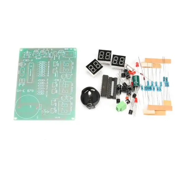5 set DIY Kits AT89C2051 Electronic Clock Digital Tube LED Display