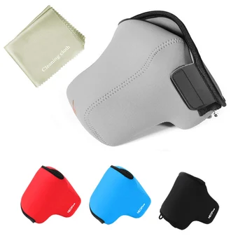 

Ultra light camera bag case for Sony DSC-RX10M3 RX10 III RX10IV RX10M4 inner soft case waist packs cover with cleaning cloth