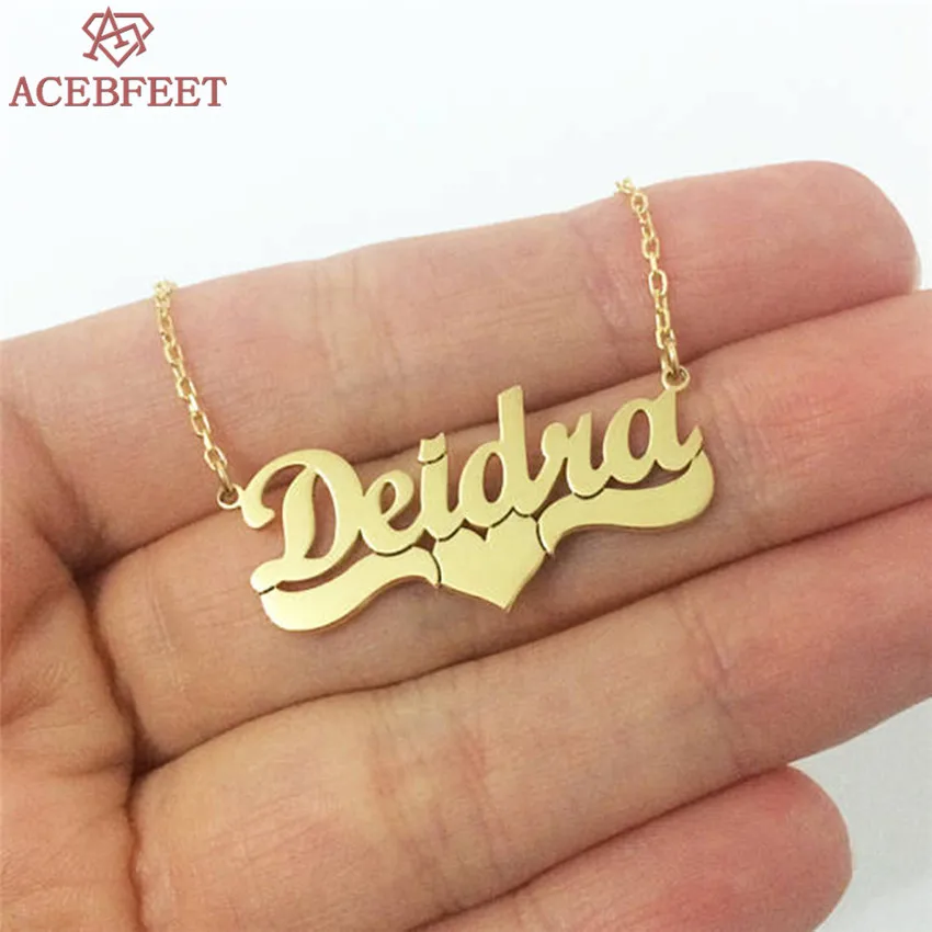

Custom Name Necklace Women Men Graduation Jewelry Personalized Heart Pendant Choker Stainless Steel Rose Gold Silver Collier