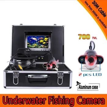 

Free shipping Fish Shape Underwater Fishing Camera Kit with 30Meters Depth Cable & 7Inch TFT LCD Monitor & Hard Plastics Case