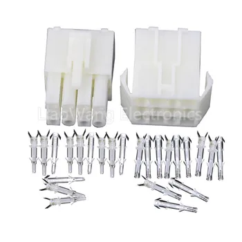 

5 Sets EL4.5-12P Small tamiya Electronic connector 4.5mm spacing EL-4.5 12P Multipole Connectors Male and Femal Plug+terminals