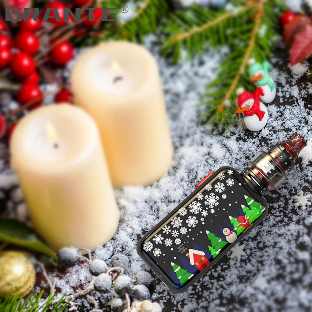 Grante Vape Box Mod Kit 3.5ml Top Filling Atomizer With 0.5 ohm Coil Without 18650 Battery Vape Mod Vaporizer VS SMOK X-Priv Kit2
