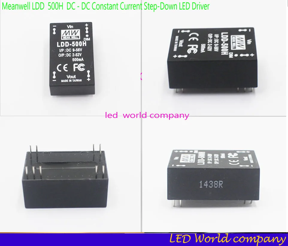 

free shipping Meanwell LDD 500H DC - DC Constant Current Step-Down LED Driver