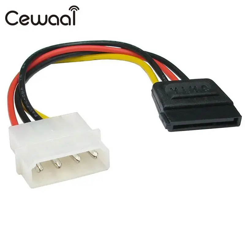 CEWAAL Cables Power Adaptor SATA Connector Splitter Hard Drive 4Pin