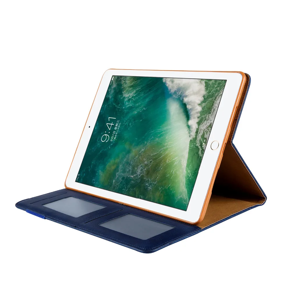 Ретро Многофункциональный чехол из искусственной кожи для Apple iPad Pro 10,5 10," Планшет Бизнес Книга Стенд карты Смарт сна/Пробуждение Funda чехол