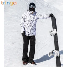 Уличные Зимние новые мужские большие размеры лыжный костюм шпон двойной доски лыжные брюки мужские ветронепроницаемая Водонепроницаемая теплая куртка спортивный костюм