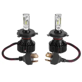 

VODOOL 2Pcs 9-32V 6500K 50W T8 ZES H4 9005 Car Auto Headlight LED Bulb Vehicle Car Replacement Head Lamp Bulbs With Cooling Fans