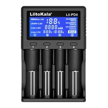 Liitokala Lii-100 Lii-202 Lii-402 Lii-PD4 LCD 3.7V AA/AAA 18650 18350 26650 20700 18350 NiMH lithium e-cigarette battery charger