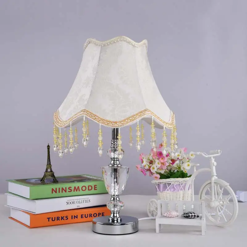 Chrome-Luxury-Modern-Crystal-Table-Lamp-Fabric-Lampshade-Living-Room-Bedroom-Bedside-Table-Lights-Home-Lighting