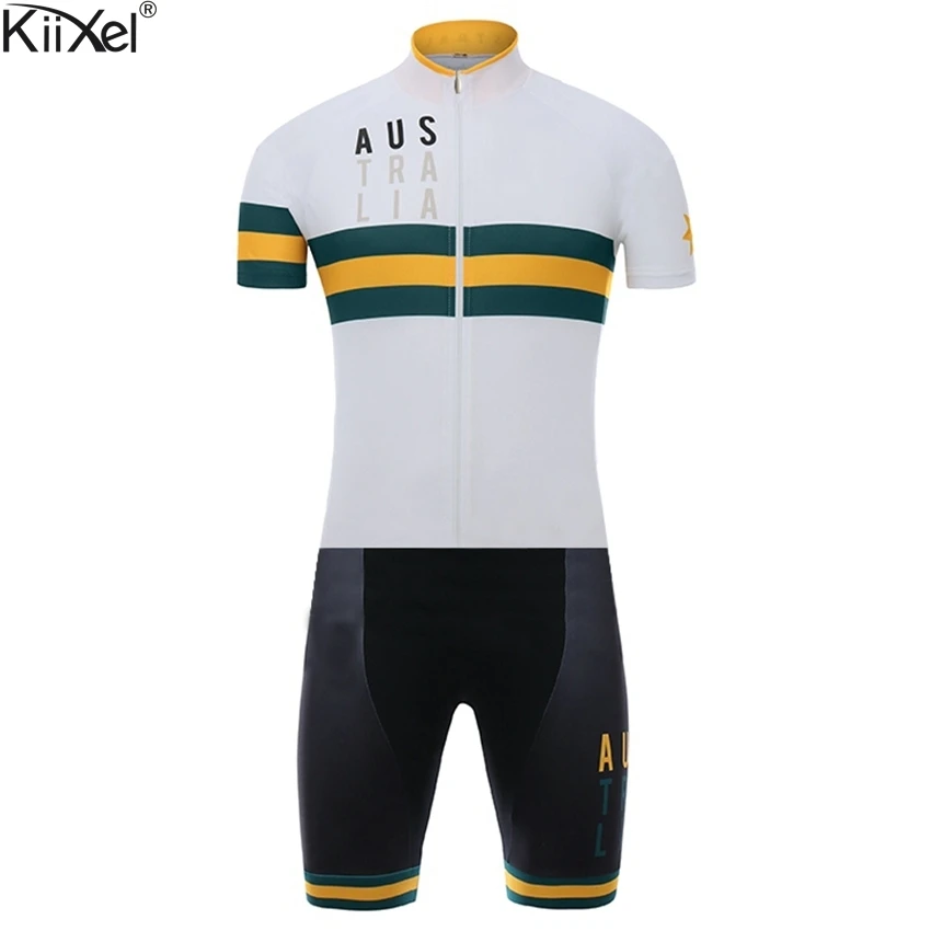 

Australia National Team Cycling Skinsuit Triathlon Sports Clothing Men's Cycling Set Ropa De Ciclismo Maillot Pro Race Skinsuit