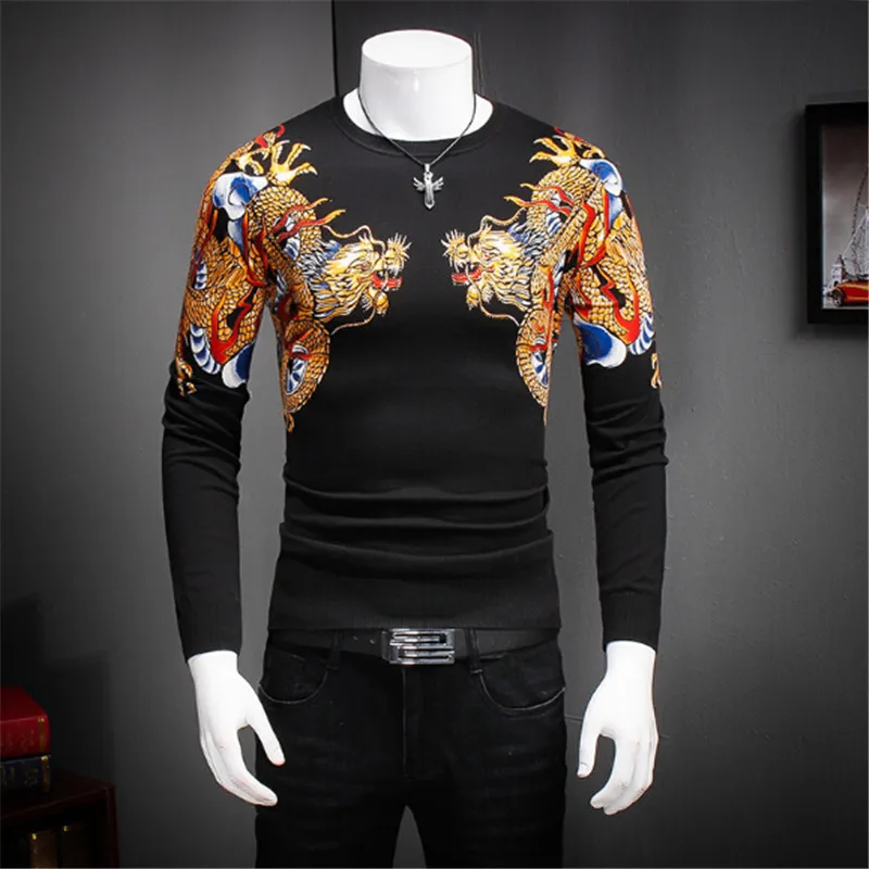 Mens Sweaters High Quality Brands New Winter Men's O Neck Sweater