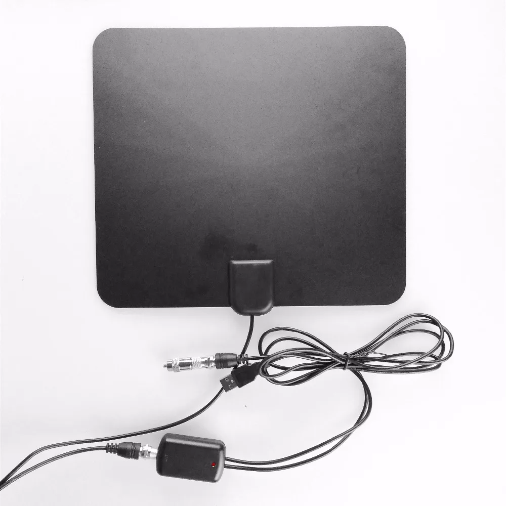 

Indoor HD Digital TV Antenna 50 Miles Range ATSC DVB ISDB Flat TV Antenna with USB Powered Signal Amplifier Strong Stable Signal