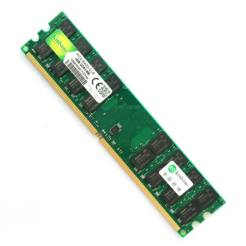 Kinlstuo Rams Новый DDR2 1 GB 2 GB 4 GB 800 MHz PC 6400 память ddr2 2 gb 667 MHz Rams для DIMM рабочего стола 240pin Бесплатная доставка