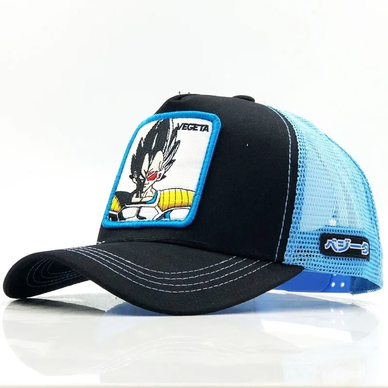 Бейсбольная кепка с рисунком аниме Dragon Ball s бейсболка для мужчин и женщин хип-хоп кепка летняя дышащая сетчатая бейсболка Мужская шляпа