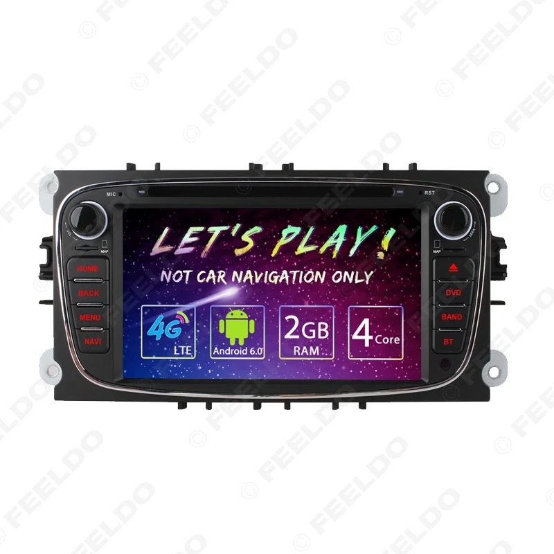 Sale FEELDO 7" Black Silve Android 6.0 (64bit) DDR3 2G/16G/4G LTE Car DVD GPS Radio Head Unit For Ford Focus/Mondeo/S-MAX/Galaxy 2 Sale FEELDO 7" Black Silve Android 6.0 (64bit) DDR3 2G/16G/4G LTE Car DVD GPS Radio Head Unit For Ford Focus/Mondeo/S-MAX/Galaxy 2
