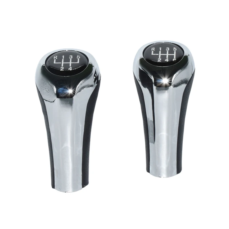 SRXTZM 1pcs 5 6 Speed ABS Plastic Leather Car Gear Shift Knob For BMW 1 3 5 6 Series E36 E38 E39 E46 E53 E60 E63 E83 E84 E87 E90