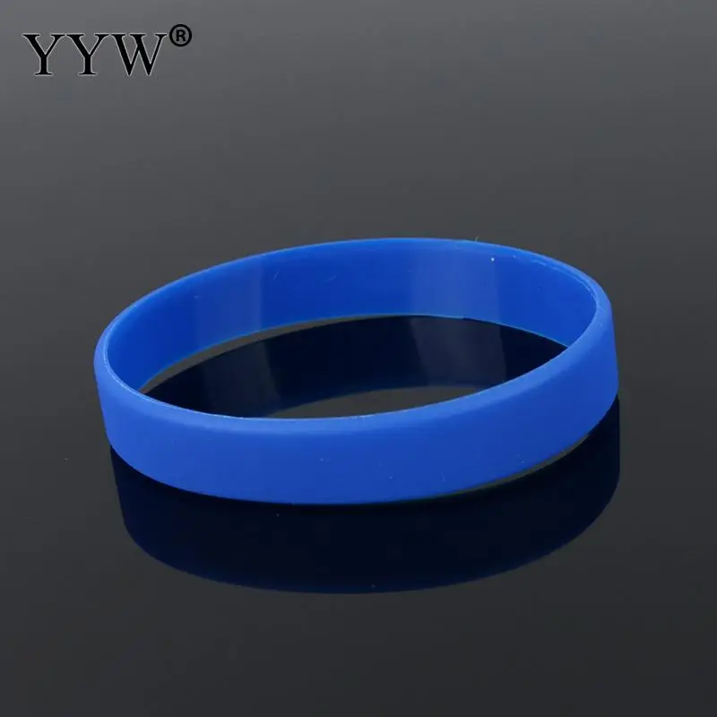 Wrist Band Bracelet Bangle For Women Men Trendy Silicone Rubber