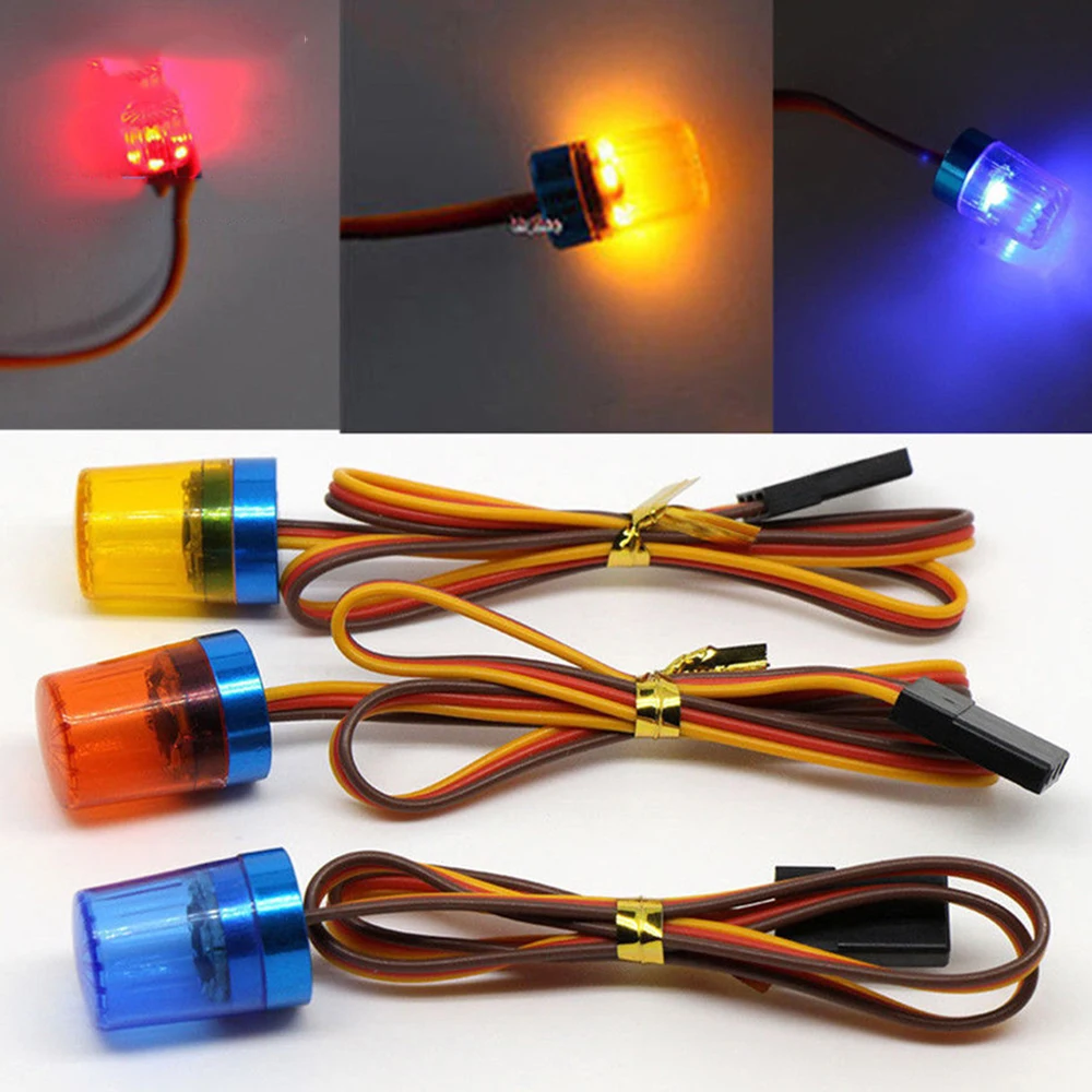 RC Car Parts 4 Models 360 Rotation 1/8 1/10 RC Car Flash Ultra Bright LED Light Aluminum lamp 1:10 Model Car Accessories