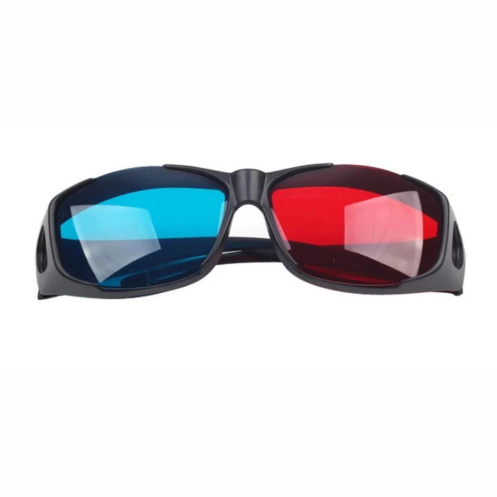 Edt-камер со красно-синий/голубой анаглиф простой Стиль 3d очки 3d фильм игра-дополнительные обновления Стиль(3 предмета в комплекте с различными Стиль
