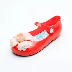 Мини Мелисса 4 цвета для девочек в цветочек желе сандалии 2018 летние детские сандалии девушка принцесса обувь Melissa сандалии высокое качество