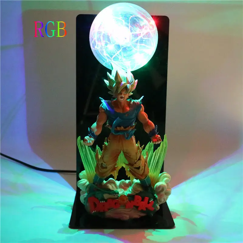 Детские куклы светодиодный для детей настольная лампа Dragon Ball Z лампа DIY аниме модель Спальня Ночной светильник фигурки детские светильники в виде игрушек