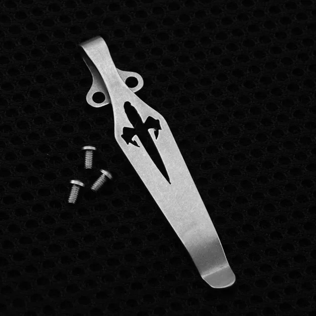 

Top Quality microtech Design TC4 Titanium Pocket Knife Clip Kydex Back Clips waist Clips for folding knife 67x13mm