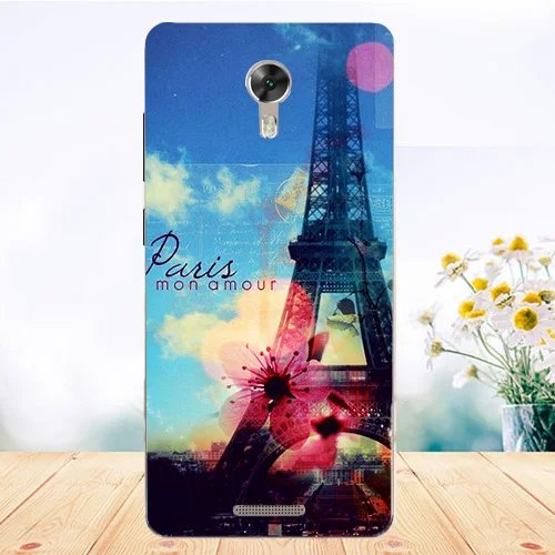 Coque для BQ 5201 пространство чехол новый мультфильм Эйфелевой башни Тигр Волк Кот