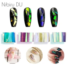 4 шт./компл. Nail Art Украшение, сделай сам, блестящие легкообрабатываемая резанием переливающиеся пайетки УФ-гель лак для ногтей Советы Маникюр Аксессуары для ногтей инструмент