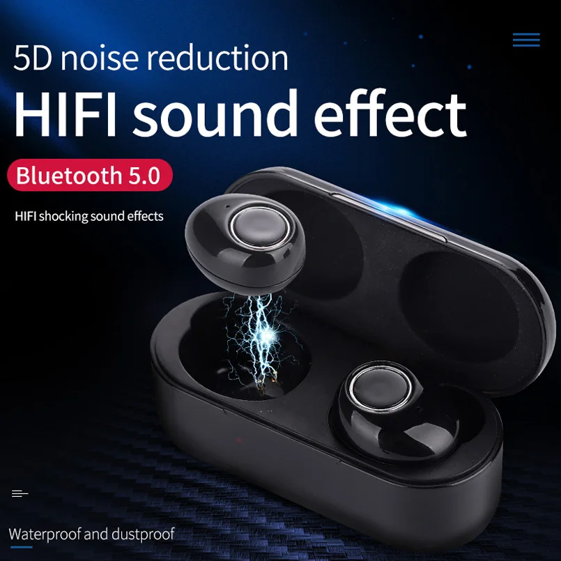 

Bluetooth Earphones 5.0 TWS Wireless Headphones Blutooth Earphone Handsfree Headphone Sports Earbuds Gaming Headset Phone PK HBQ