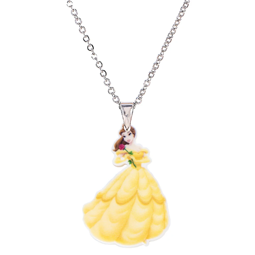 Мода menglina ювелирные изделия ожерелье для детей Сексуальная принцесса подвеска ожерелье смола подвеска аксессуары маленькая девочка подарки - Окраска металла: FRP105
