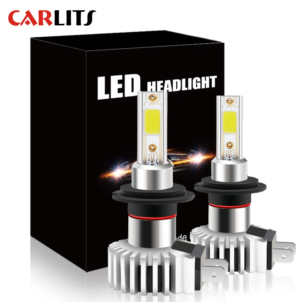 

CARLITS H7 HB4 H4 HB2 H3 HB3 H1 H11 H9 H8 Car LED Headlight Bulb Lamps 9005 H27 880 9006 880 881 Fog Light Automotive 2pcs DJ
