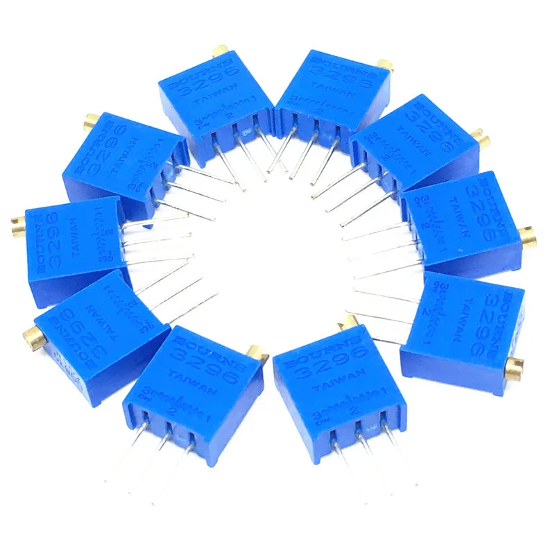 

10pcs 3296W series resistanceohm 1K 2K 5K 10K 20K 50K 100K 200K 500K 1M 100R 200R 500R 3296W 103