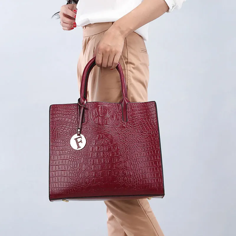 Роскошные женские кожаные сумки с крокодиловым узором, женские сумки с блестками, сумки через плечо для женщин, дизайнерская женская сумка на плечо